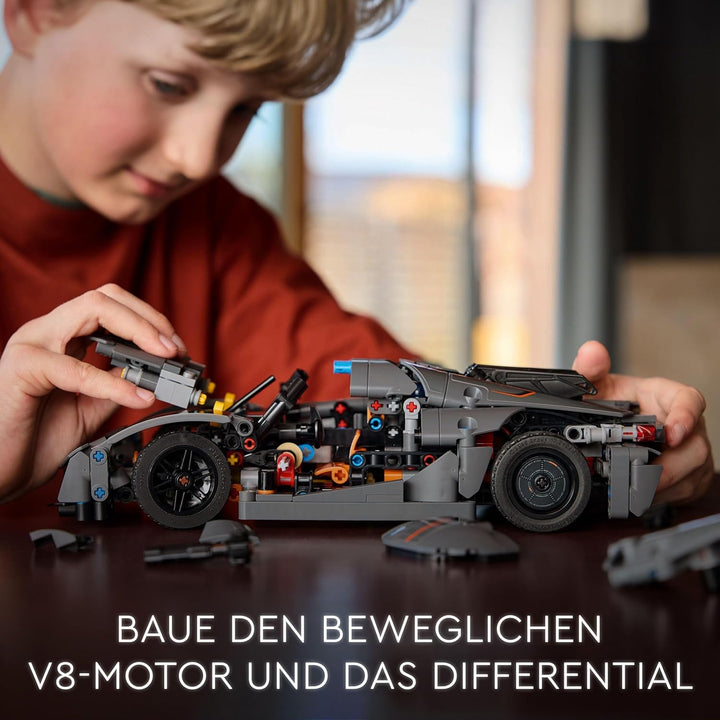 LEGO Technic Koenigsegg Jesko Absolut Supersportwagen in Grau, Bauspielzeug für Jungen und Mädchen,