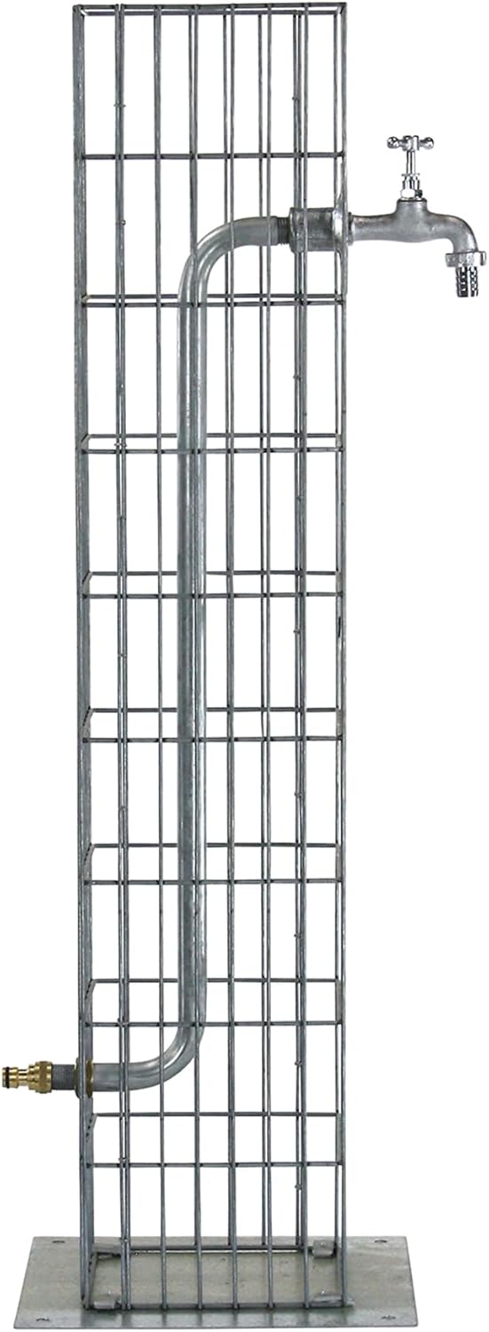 bellissa Wasserzapfsäule aus Metall - 95635 - Hochwertige Gabionen Wasserzapfstelle - Dekorative Gar