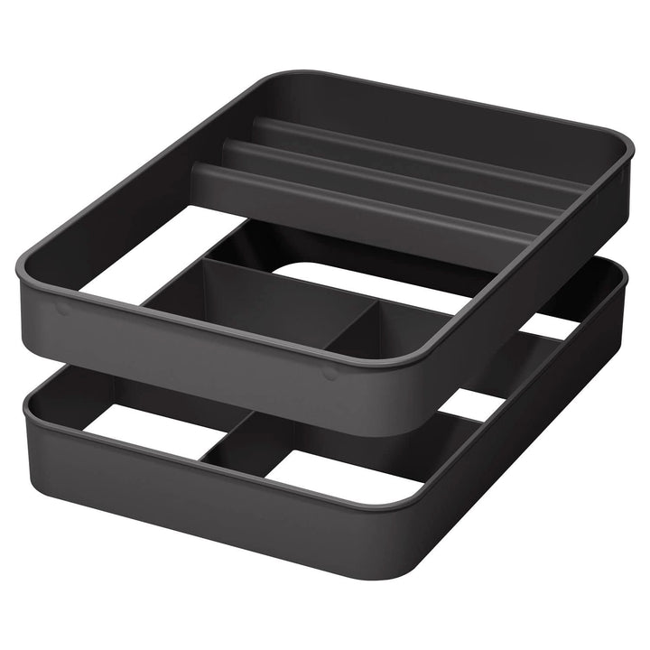 Ninka eins2top Putzmittel-Trennsystem Set, Schubkasten Organizer für Putzmittel, Kunststoff dunkelgr