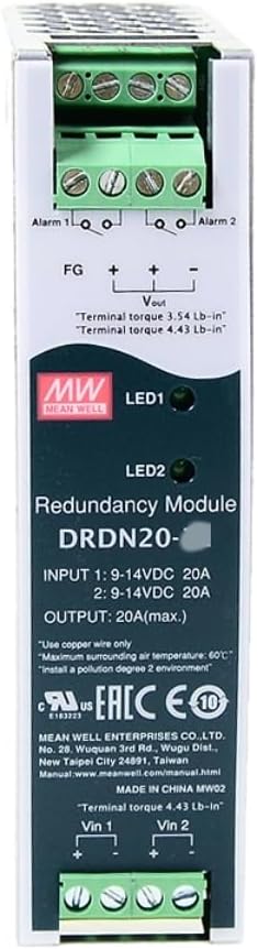 Mean Well DRDN 20W Schaltnetzteil DRDN20-24, DRDN20-24