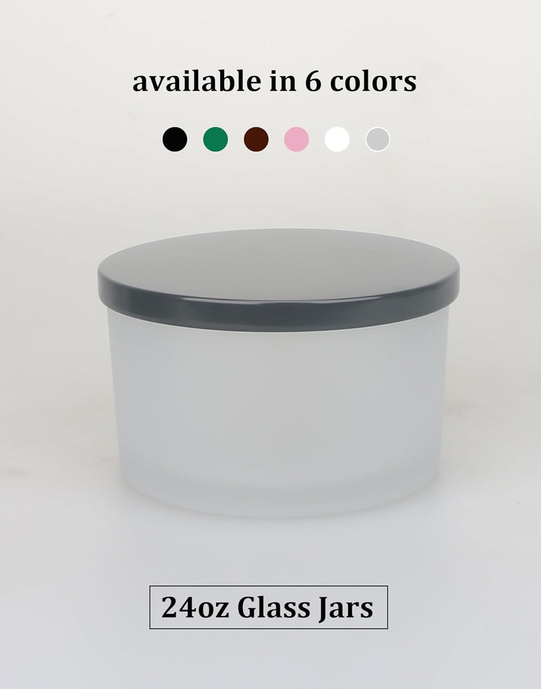 MILIVIXAY 6 x 680 ml Kerzengläser Mit Metalldeckel und Kerzenherstellungs-Kits-3 Docht-Kerzengläser,