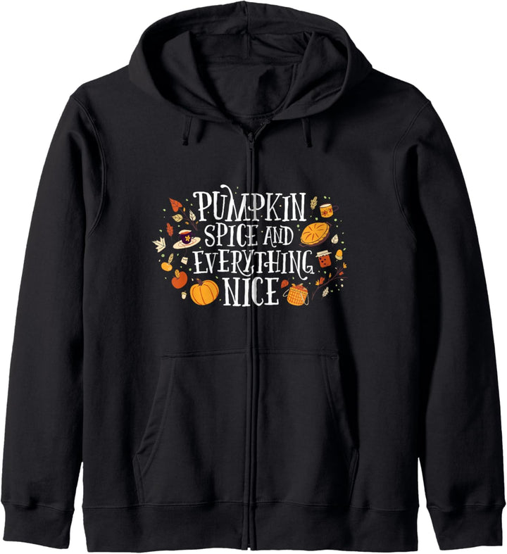Pumpkin spice and everything nice Halloween Spruch Kapuzenjacke