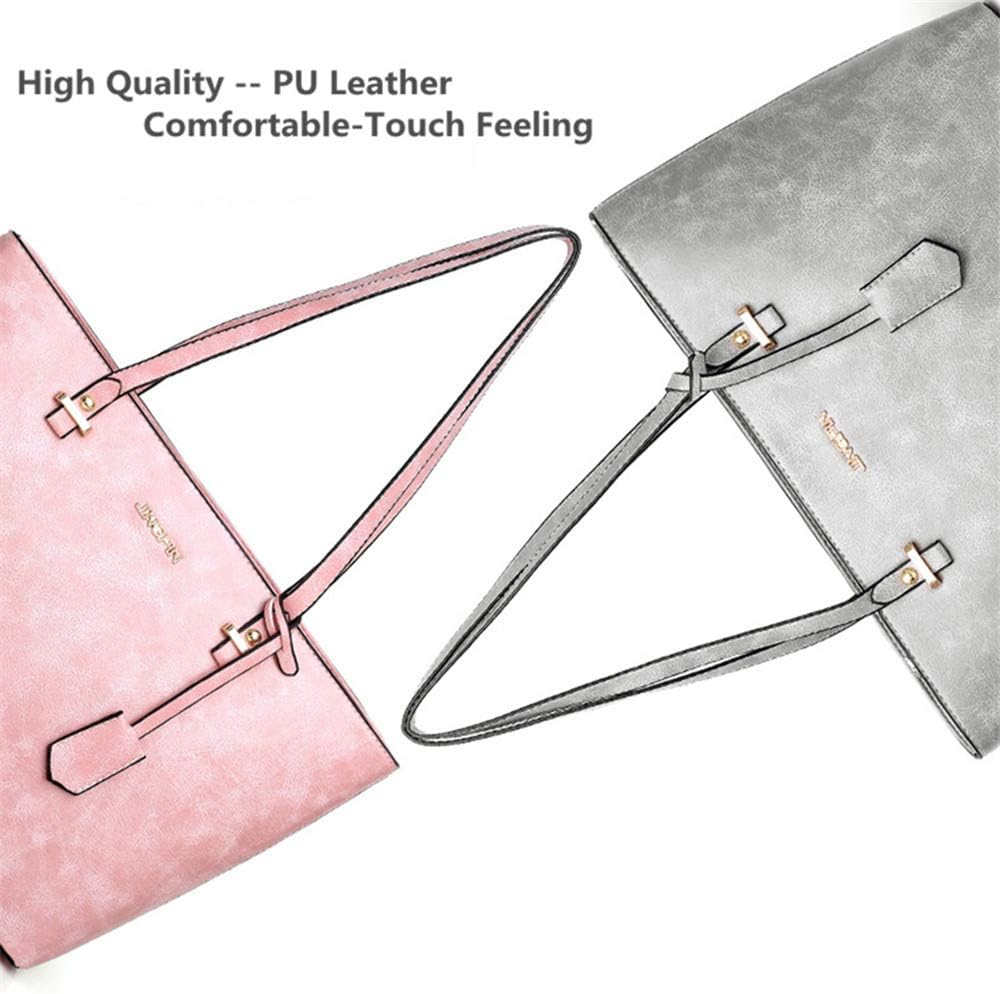 AlwaySky Handtaschen-Set für Damen 5er Pack Tote Geldbörse Handtaschen Set PU-Leder Umhängetasche Gr