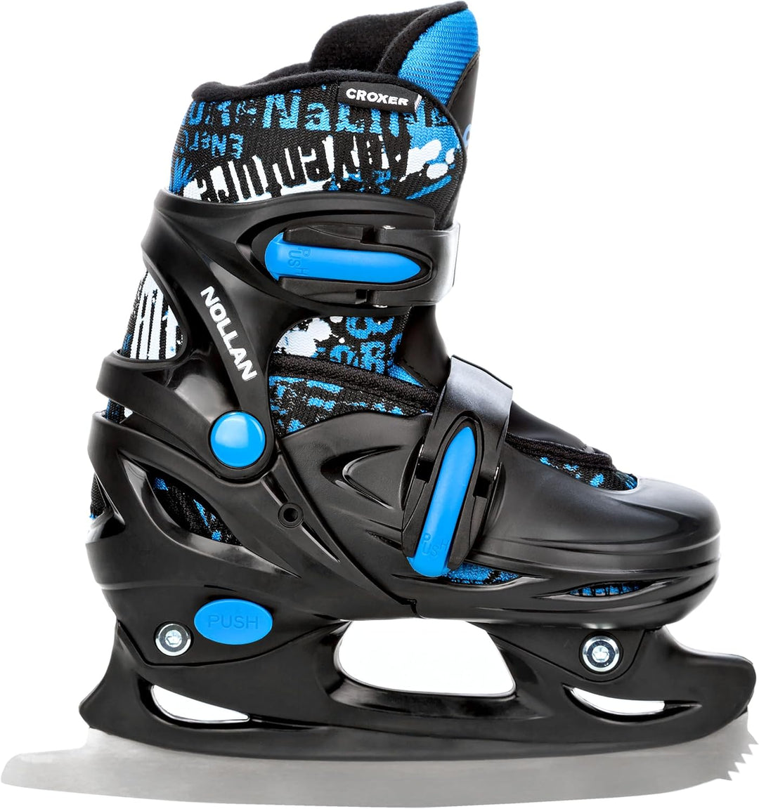 4in1 Inlineskates/Triskates/Rollschuhe/Schlittschuhe mit LED Leuchtrad verstellbar 30-33 (17,5cm-20c