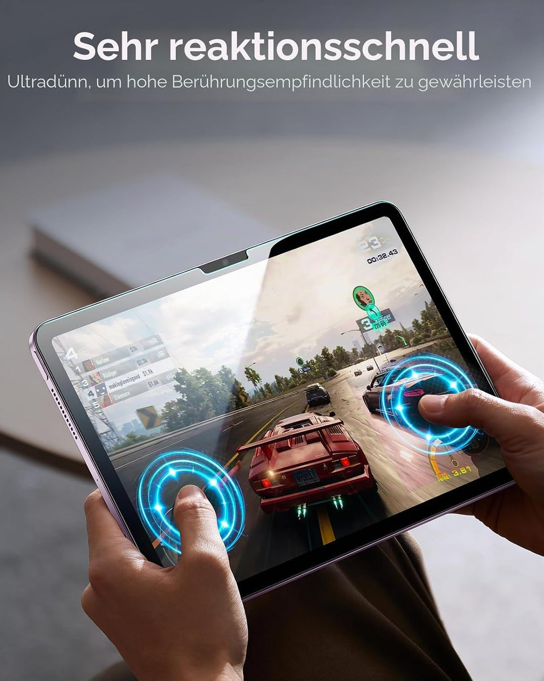 ESR 2 Stück, für iPad Air 13 Zoll M4/M3/M2 (8./7./6. Generation, 2026/2025/2024) für Panzerglas, Sch