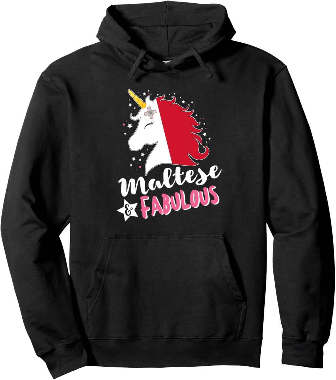 Maltesisches Einhorn Malta Flagge Pullover Hoodie