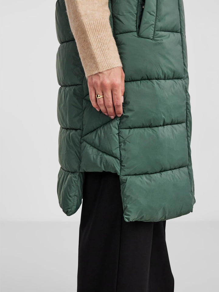 Y.A.S Damen Yasliro Padded Vest S. Noos Weste XS Garden Topiary, XS Garden Topiary