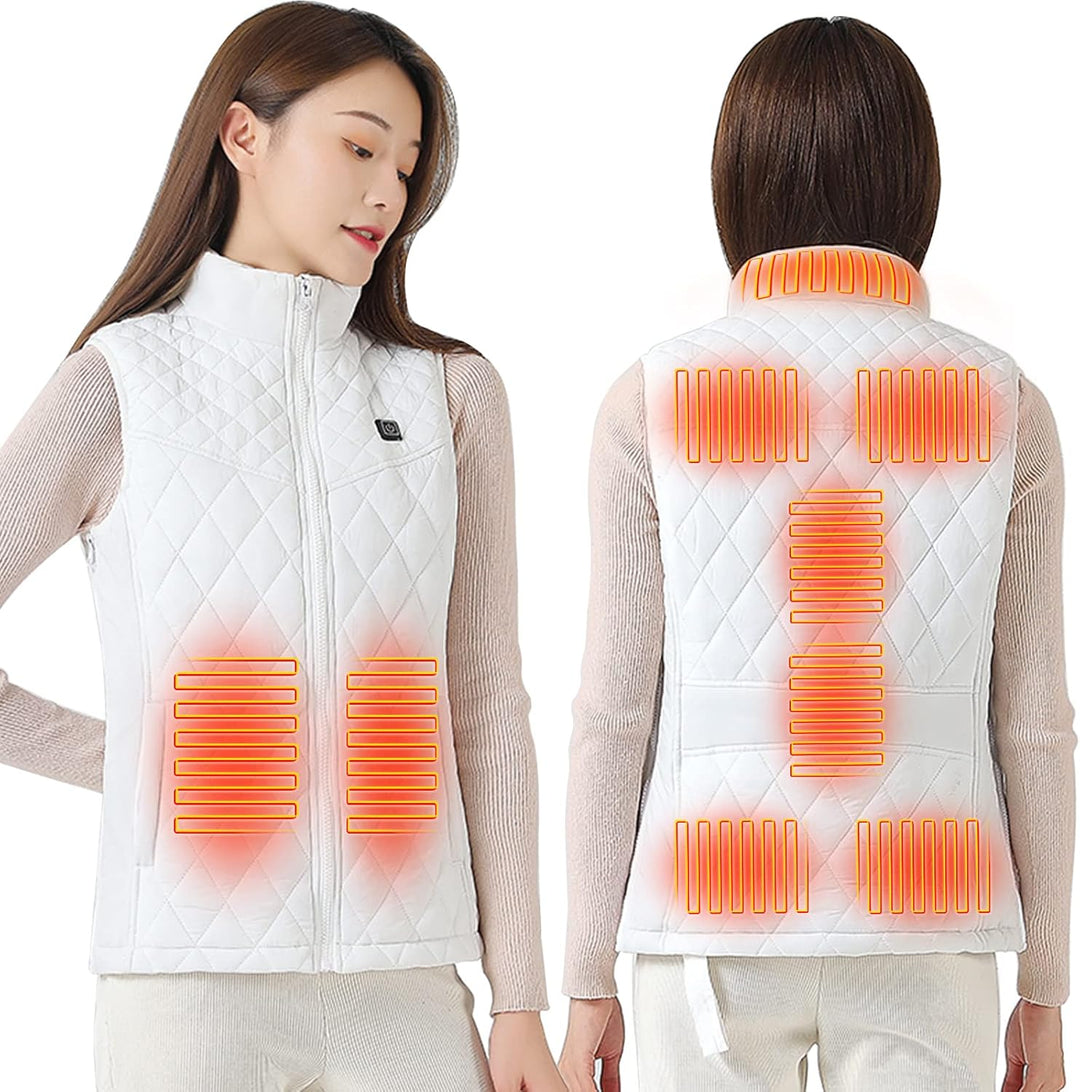 Oneshlee Heizweste Damen, Wärmeweste Elektrisch, Heizjacke Usb, Weste Mit Heizung, Warme Weste Behei