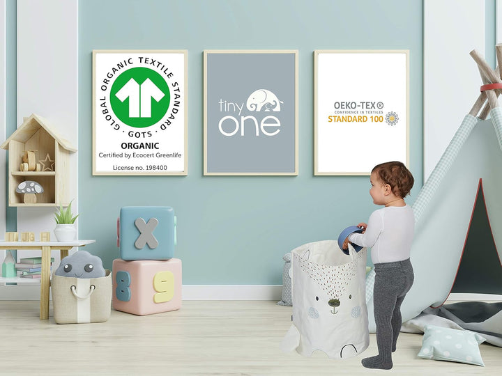 Tiny One Strumpfhose Baby & Kinder | Allergenfrei Bio Baumwolle | Elastische Babystrumpfhosen mit Ru