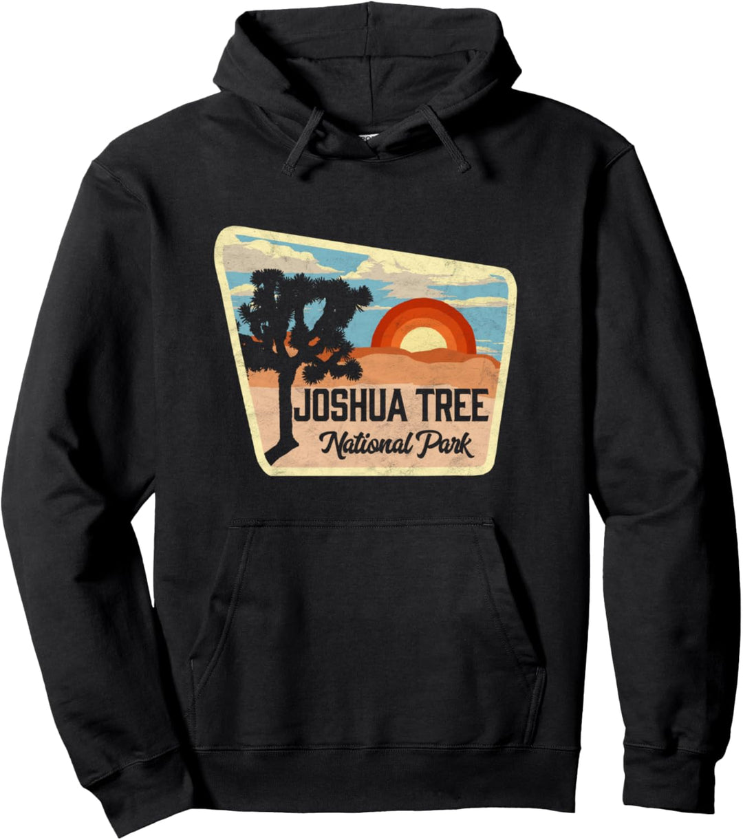 Joshua Tree National Park Retro Sign Souvenir Graphic Pullover Hoodie