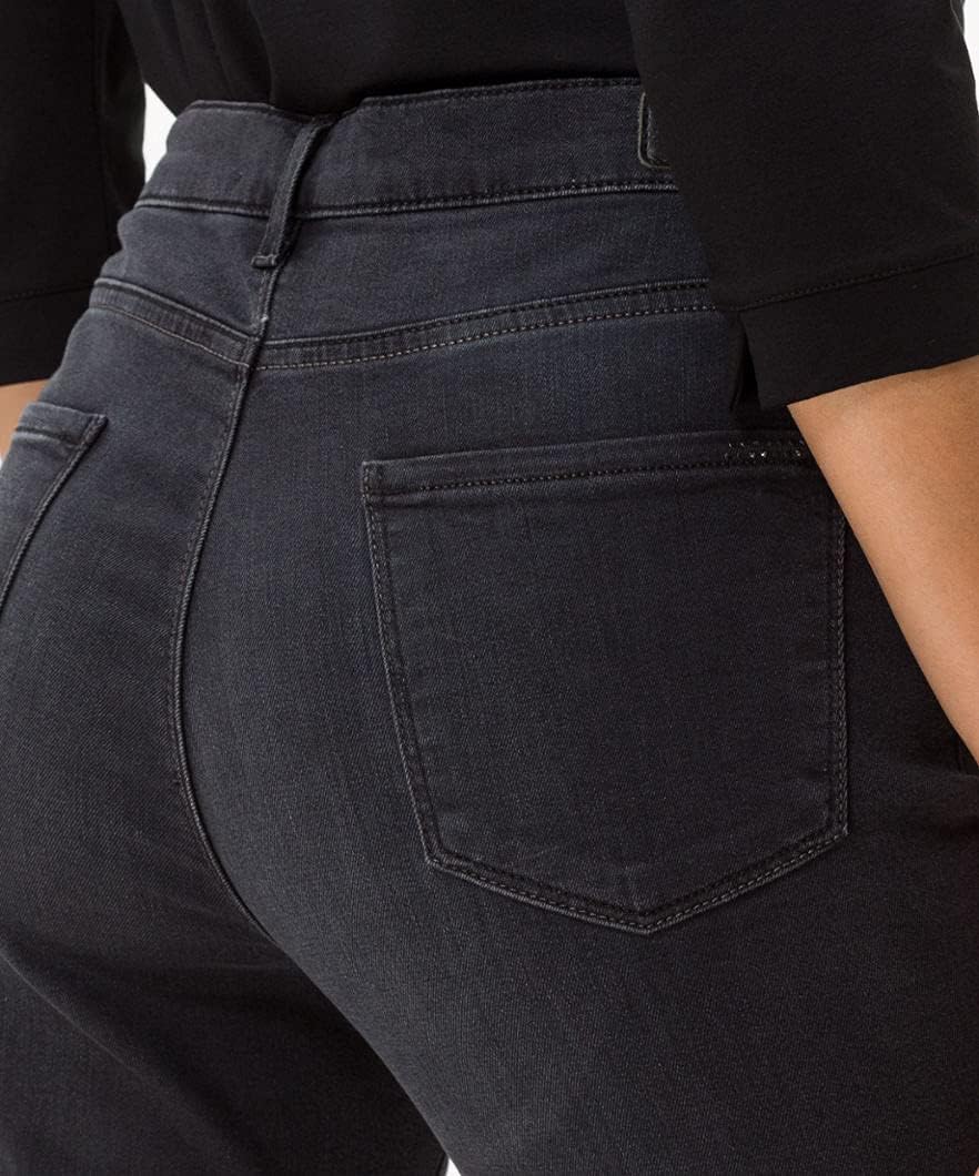 BRAX Damen Style Mary Blue Planet Nachhaltige Five-Pocket Jeans 26W / 32L Used Black, 26W / 32L Used
