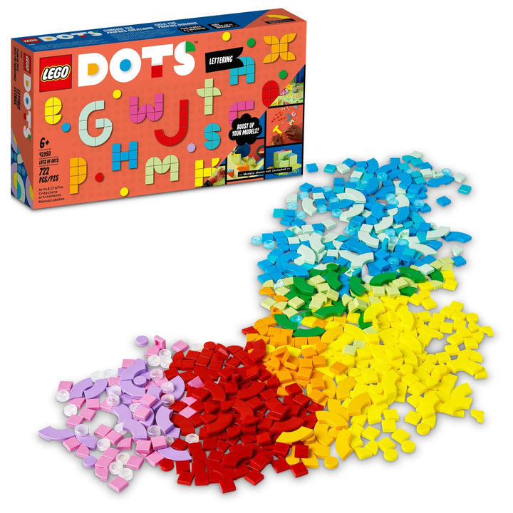 LEGO DOTS Lots of DOTS – Lettering 41950 DIY Craft Kit; Fun Alphabet to Inspire Creative Activities