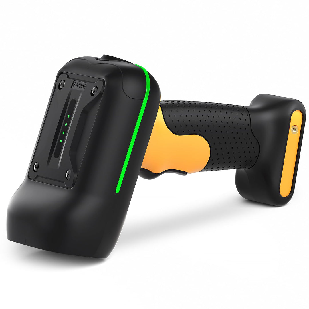 Inateck Barcode Scanner Bluetooth, 1D 2D QR Code Scanner Kabellos, Industrieller IP67 Wasser- und St