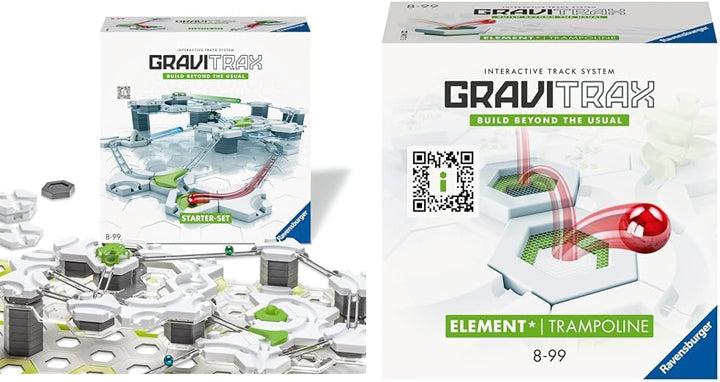 Ravensburger GraviTrax Starter-Set 22410 - GraviTrax Starterset für Deine Kugelbahn & GraviTrax Elem