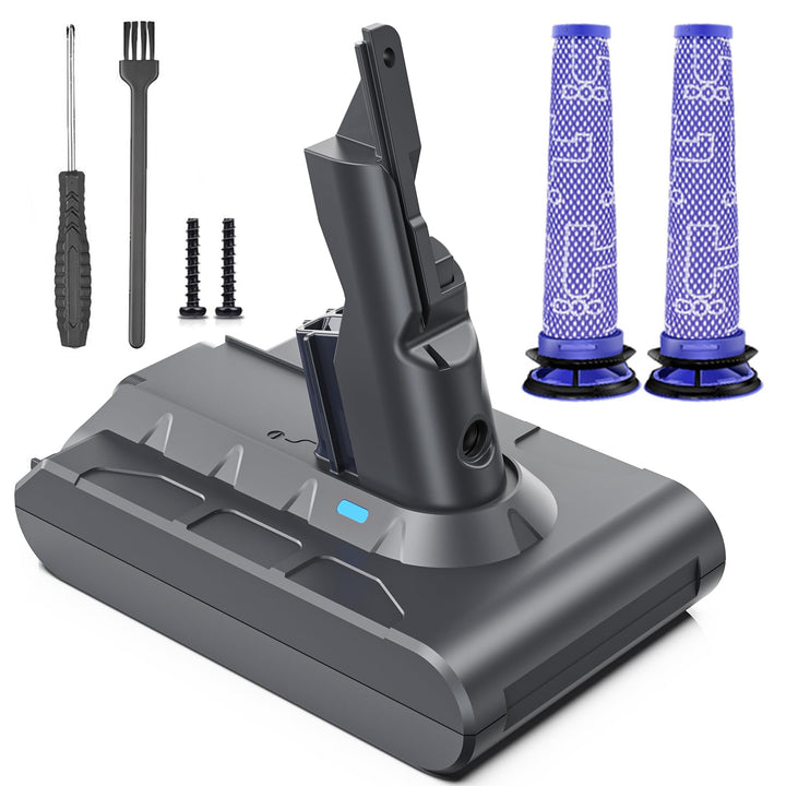 Keenstone 8000mAh V7 Akku, Ersatzakku für Dyson SV11 V7 Animal Trigger Abosolute Motorhead Pro Fluff