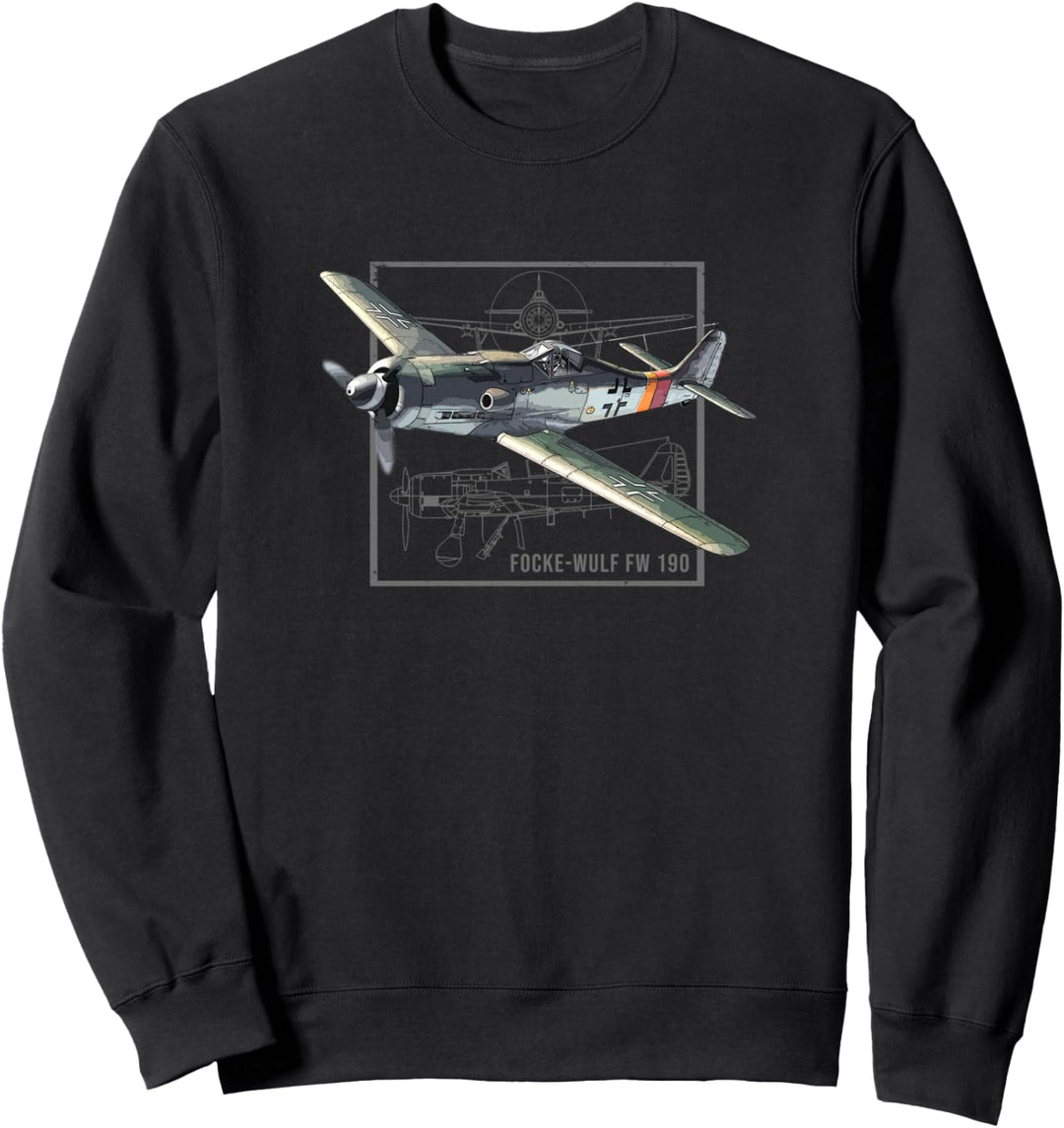 Focke-Wulf FW 190 | WW2-Kampfflugzeug Sweatshirt