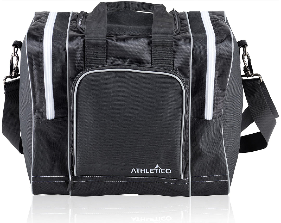 Athletico Bowling-Tasche für Einzelbälle, mit gepolstertem Ballhalter, passend für ein Paar Bowlings