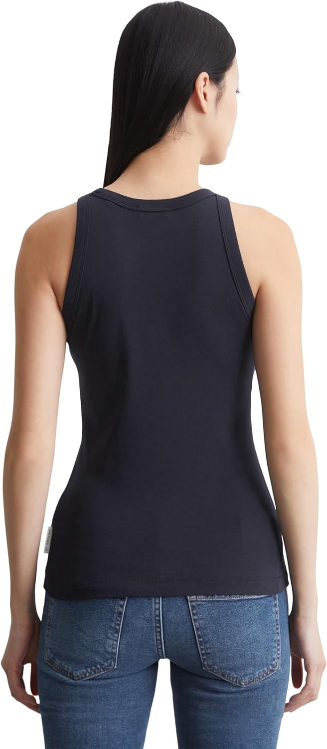 Marc OߴPolo Damen Tanktop aus Bio-Baumwolle mit hohem Rundhalsausschnitt, XXS 811