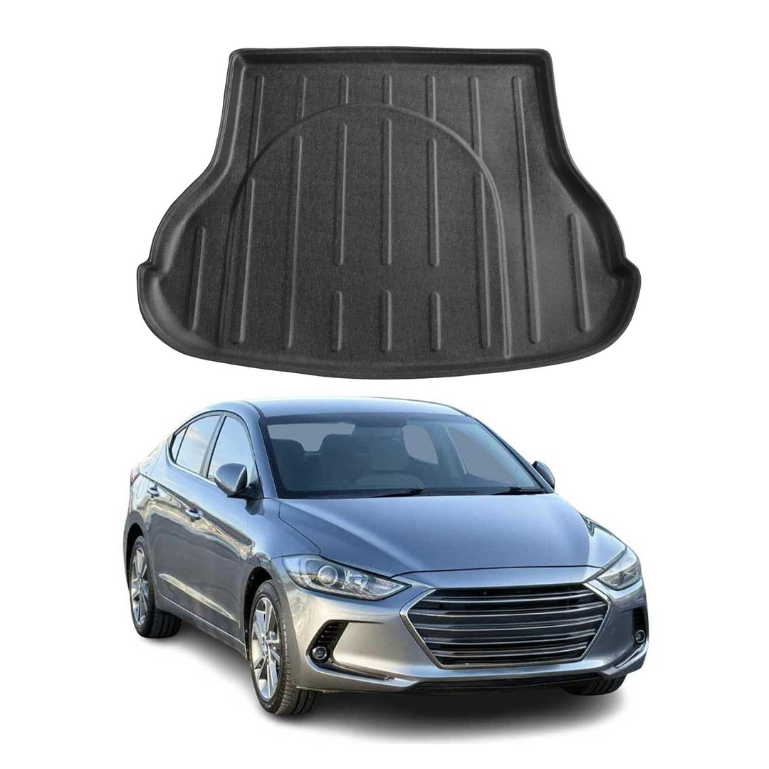 OMAC Kofferraumwanne Laderaumwanne kompatibel mit Hyundai Elantra 2011-2016 Stufenheck Gummi TPE