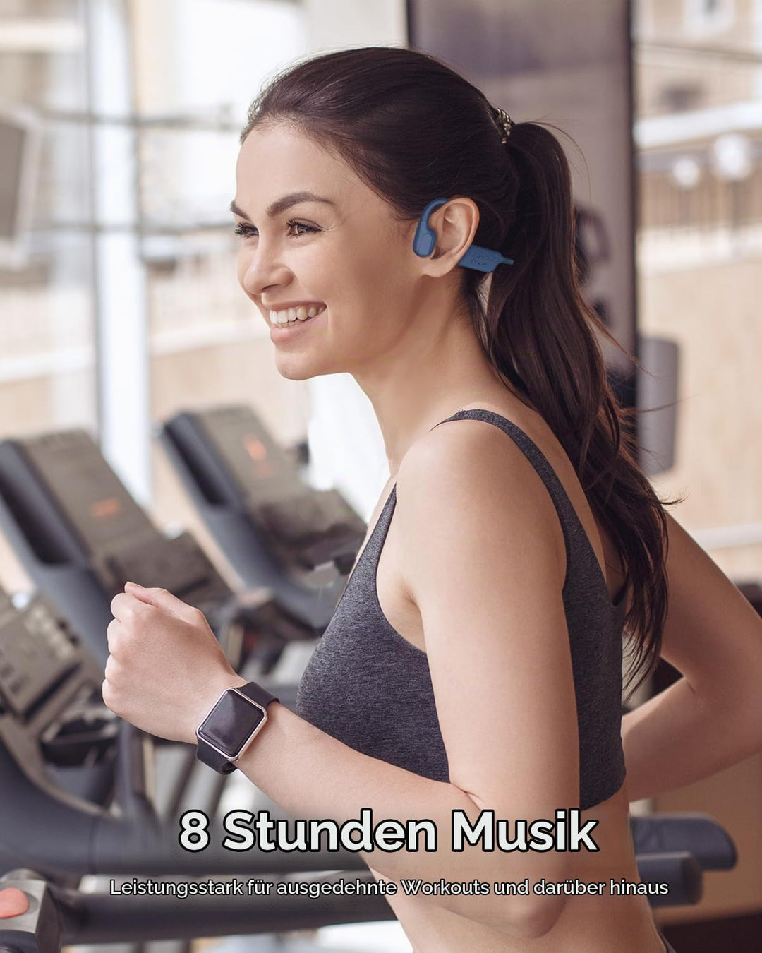 MONODEAL Kopfhörer Schwimmen IP68 wasserdichte Knochenschall Kopfhörer Bluetooth 5.4, Bone Conductio