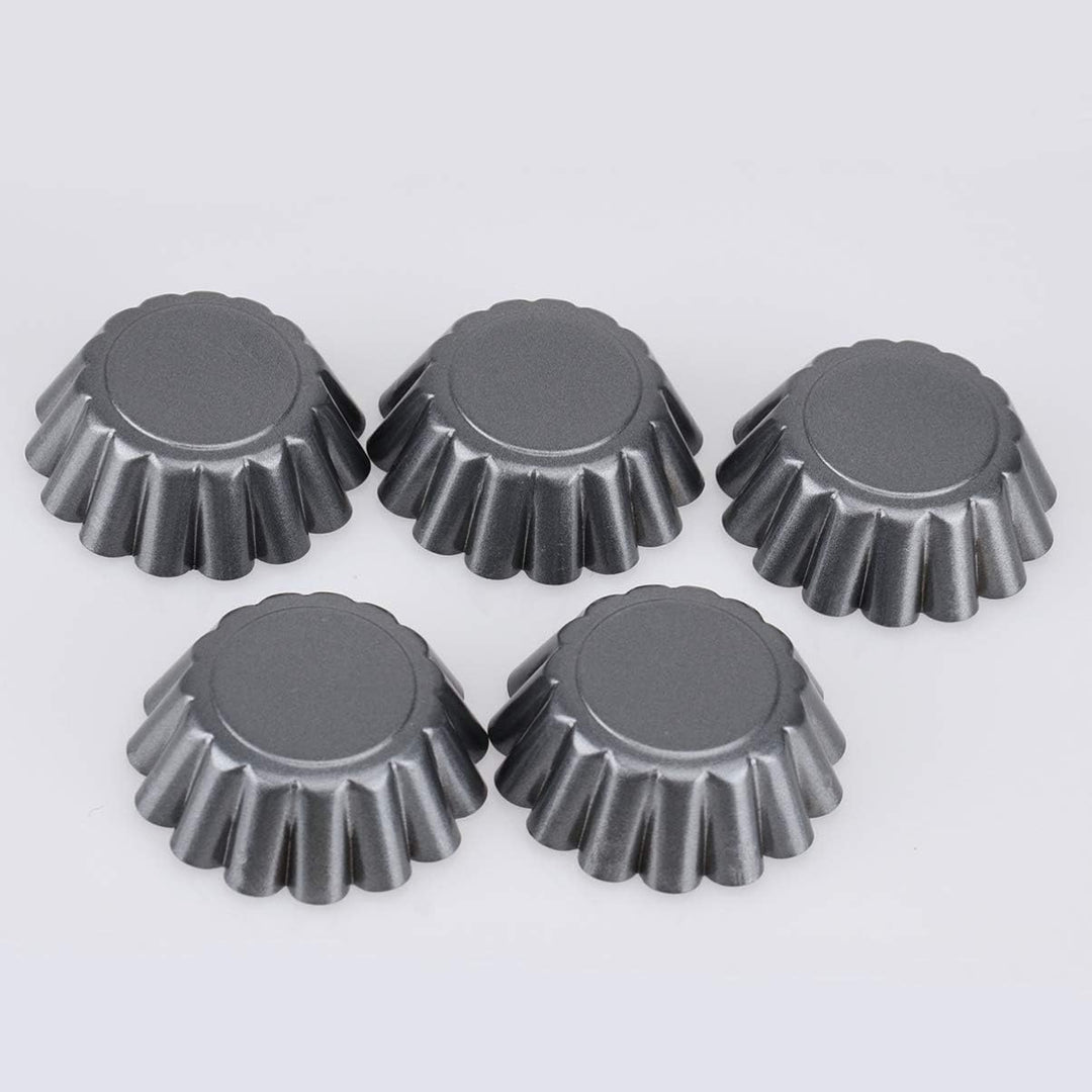 Bestonzon 12 St¨¹ck, rund, antihaftbeschichtet, f¨¹r Kuchen, Ei, Tarte, Zinn, kleine Kuchen, Pudding