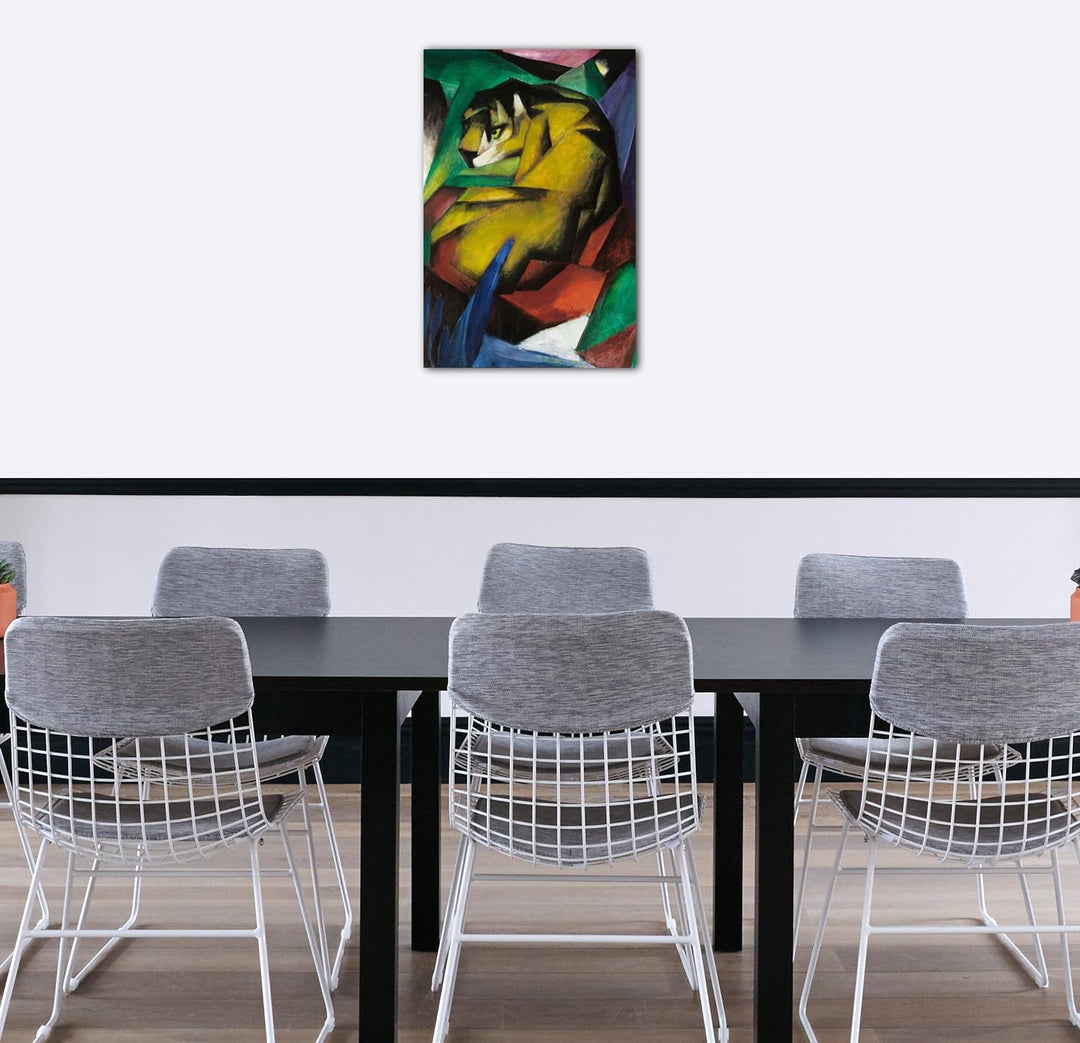 Printed Paintings Leinwand (60x80cm): Franz Marc - Der Tiger (1912) 60x80 cm, 60x80 cm