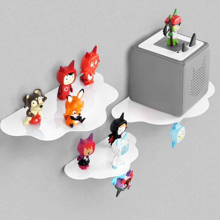Wolkenform Tonie Regal vollständig magnetisches Toniebox Regal für mehr als 60-70 Figuren + Box Toni