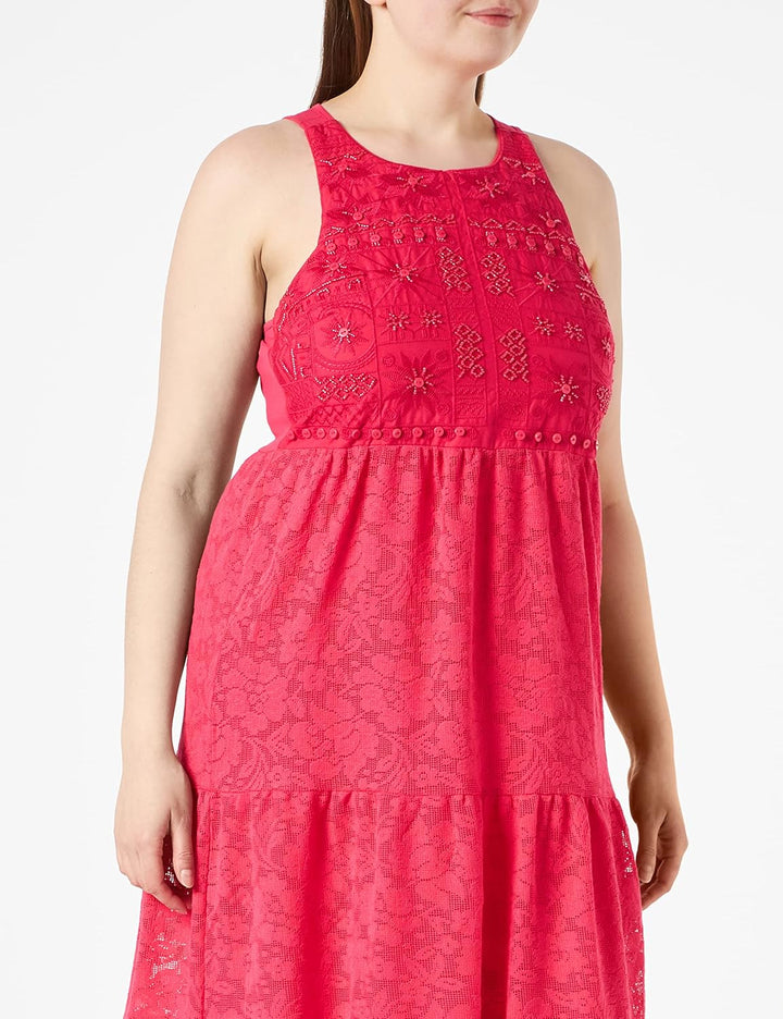 Desigual Damen Vest_mina Lässiges Kleid S Rot, S Rot