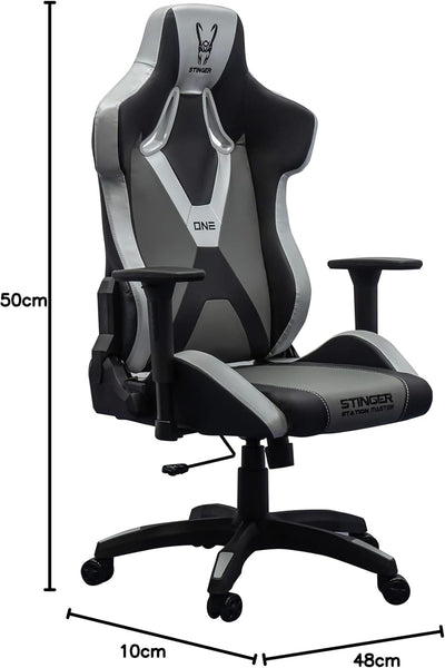 Woxter Stinger Station Master One - Gaming Chair Büro-Schreibtisch (Gamer, Stahlwelle, Ergonomie, Ar