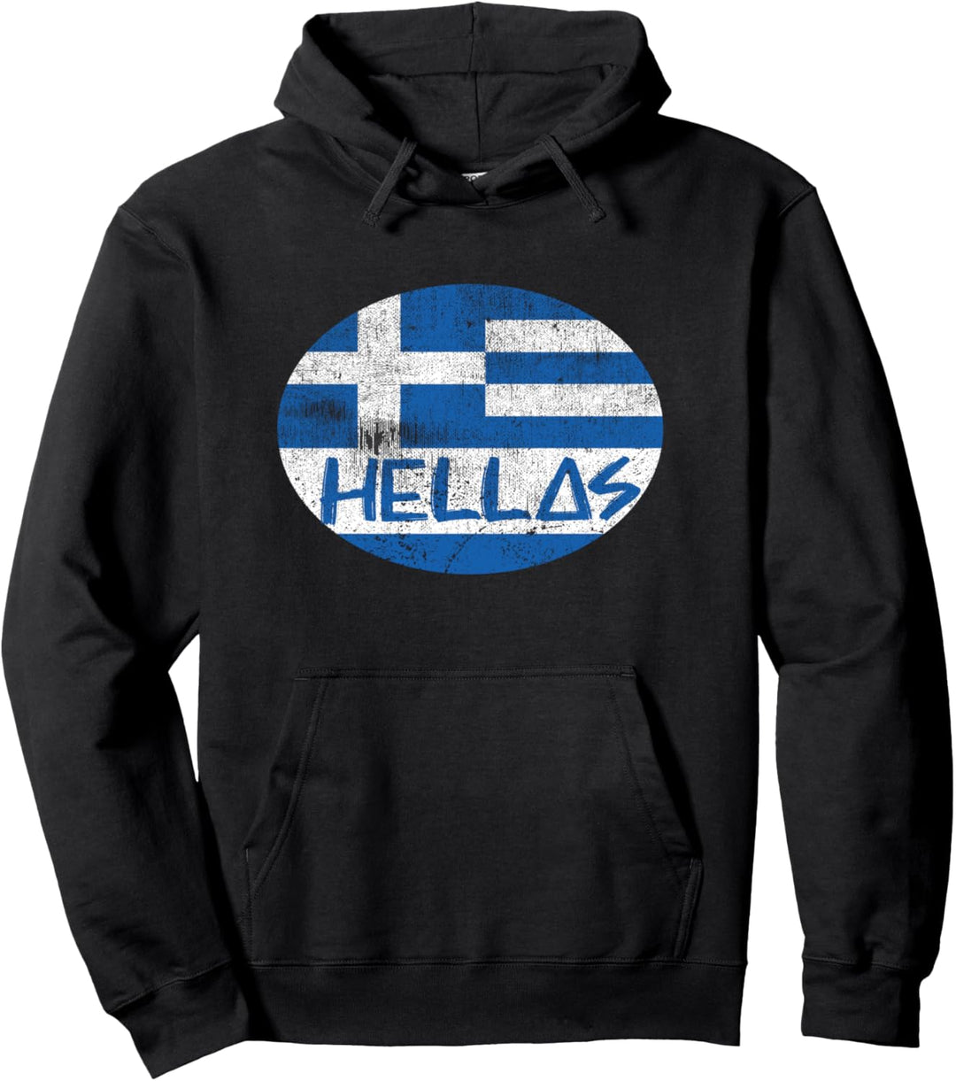 Hellas Flagge Griechenland Greece Urlaub Kleidung Pullover Hoodie