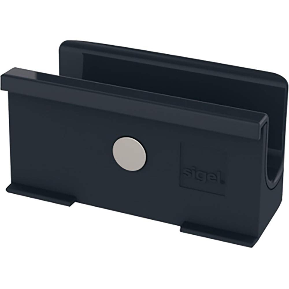 SIGEL GL800 Stiftehalter anthrazit, für Glas-Magnetboards Schwarz/Schiere Freude, Schwarz/Schiere Fr
