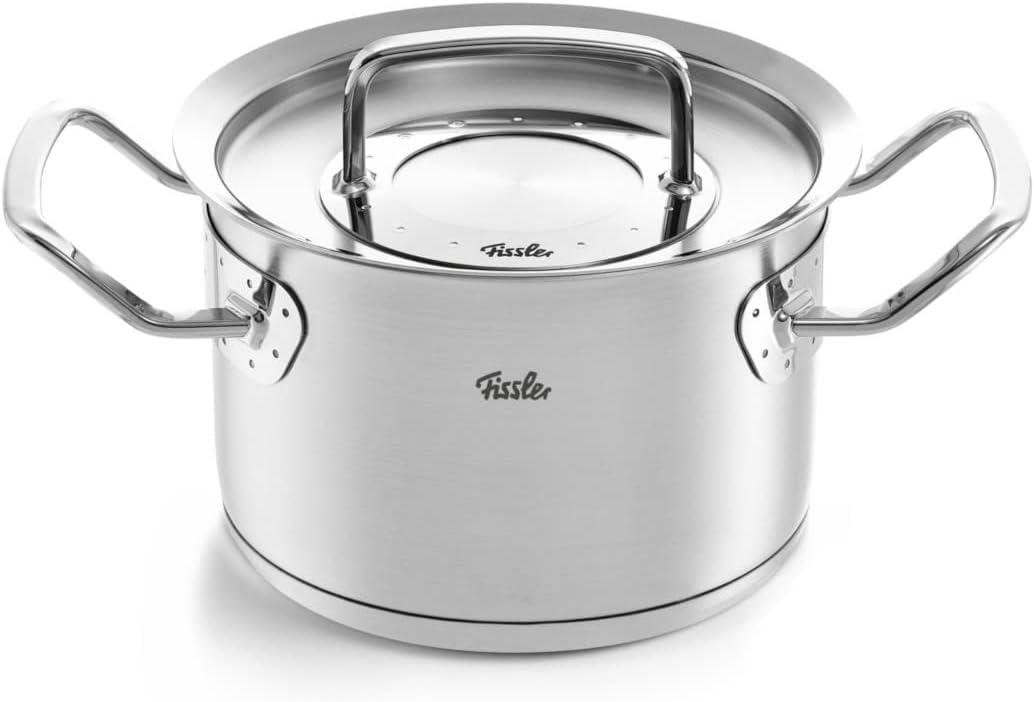 Fissler Original-Profi Collection / Edelstahl-Topfset, 4-teilig, Koch-Töpfe mit Metall-Deckel (3 Koc