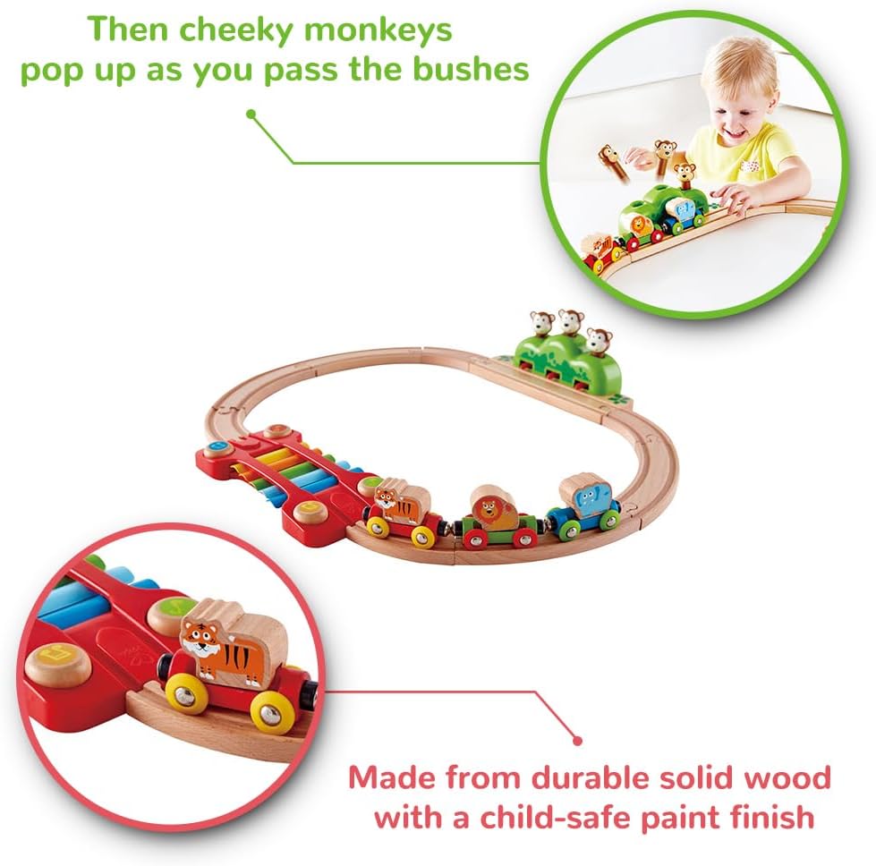 Hape E3825 Kleines Tier-Eisenbahnset