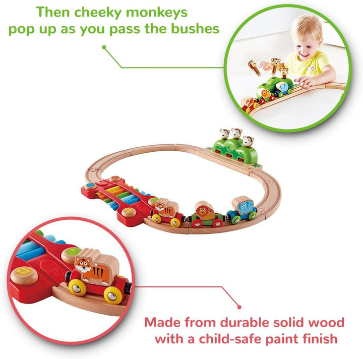 Hape E3825 Kleines Tier-Eisenbahnset