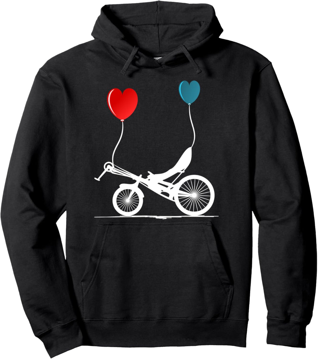 Fahrrad Radfahrer Liegefahrrad Liegerad Pullover Hoodie