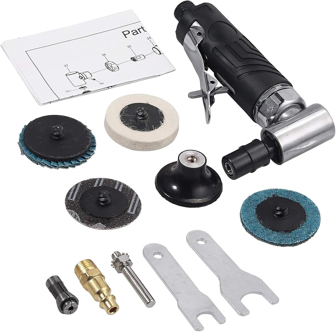 EYPINS Druckluftschleifer Set, Druckluft Winkelschleifer mit Schutzhülle Stabschleifer Gesenkschleif