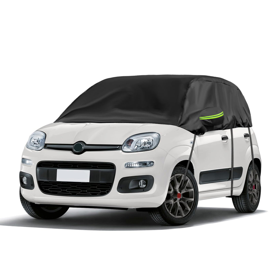 Autoabdeckung Wasserdicht Ersatz für Panda 2003-2023, Halbgarage, Autohülle Autoplane, Winddichte Ha