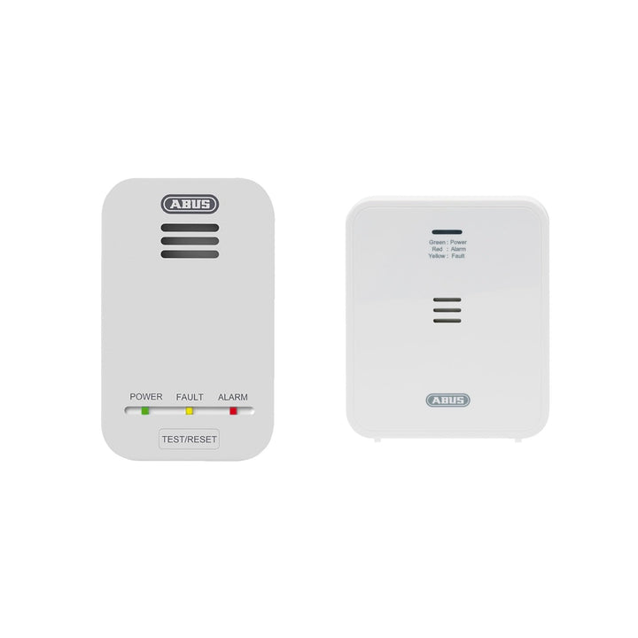 ABUS Kohlenmonoxid-Melder COWM370 CO-Melder mit 7-Jahres-Sensor, 85 dB lautem Alarm UND ABUS Gasmeld