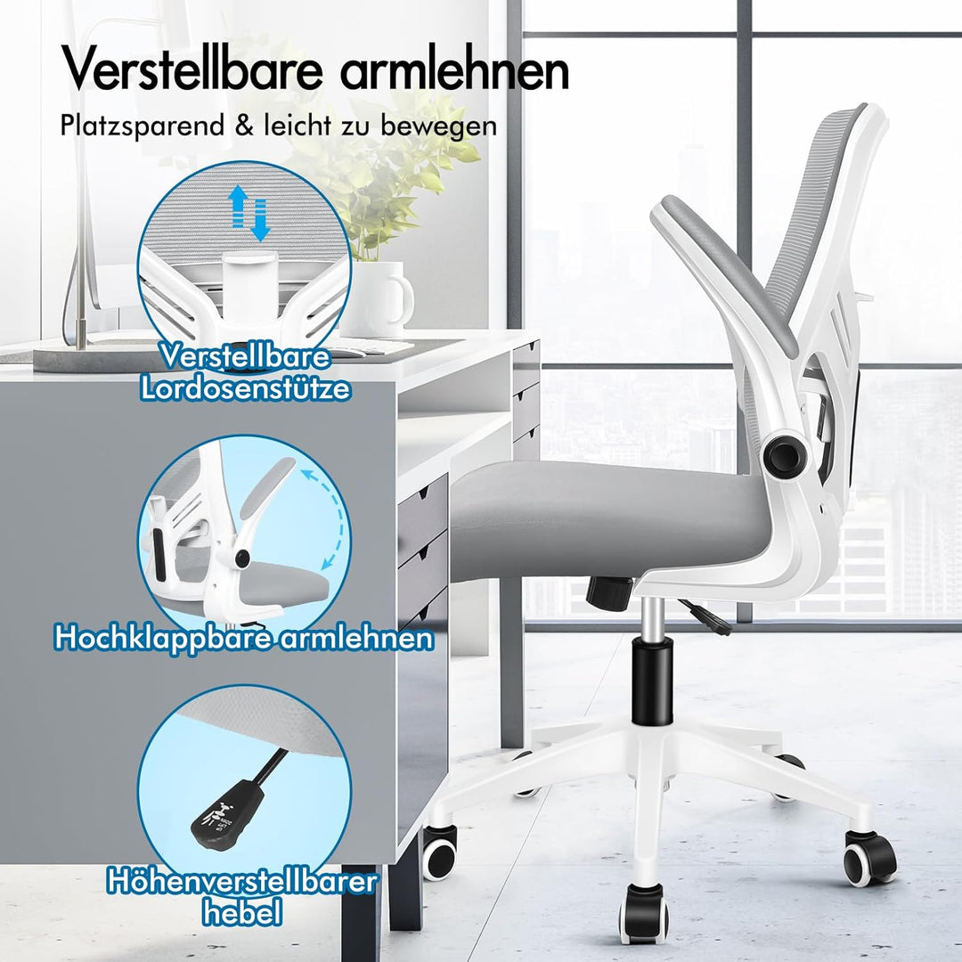 ALFORDSON Netzstoff Bürostuhl Mesh Chefsessel, Ergonomischer Schreibtischstuhl Neigeverstellung, Hoc