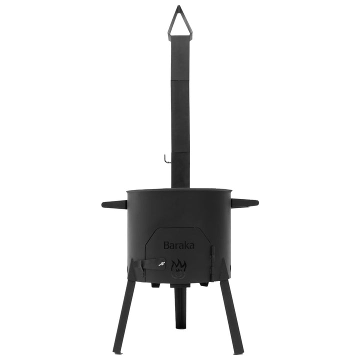 FlameFusion Utschak Feuerofen mit Abzugsrohr Uchag Grillen & Kochen mit Outdoorküche (Utschak M - oh