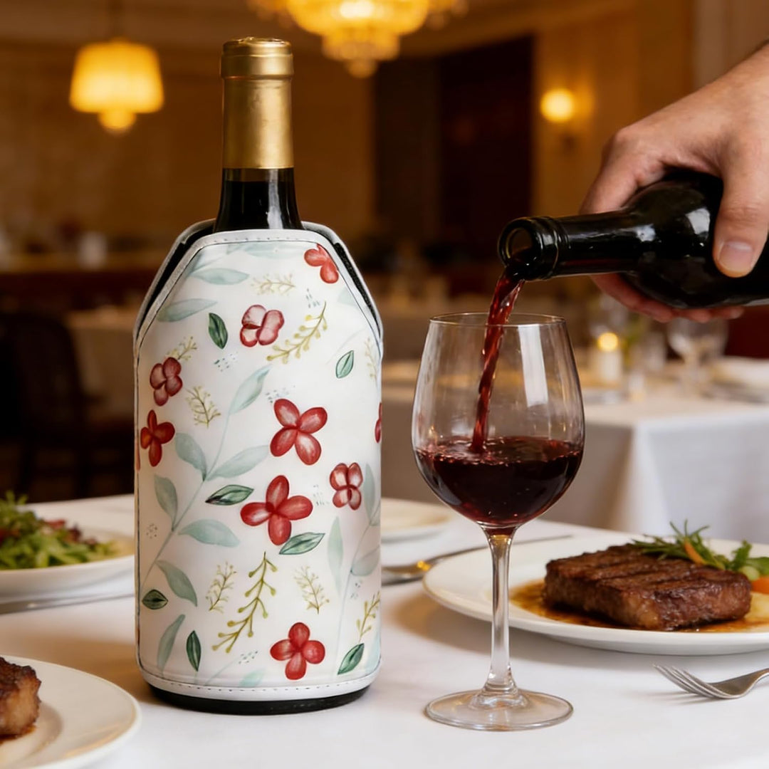 2er Set Weinkühler Manschette, Flaschenkühler Für Wein, Getränkekühler Kühlmanschette Flaschenkühler