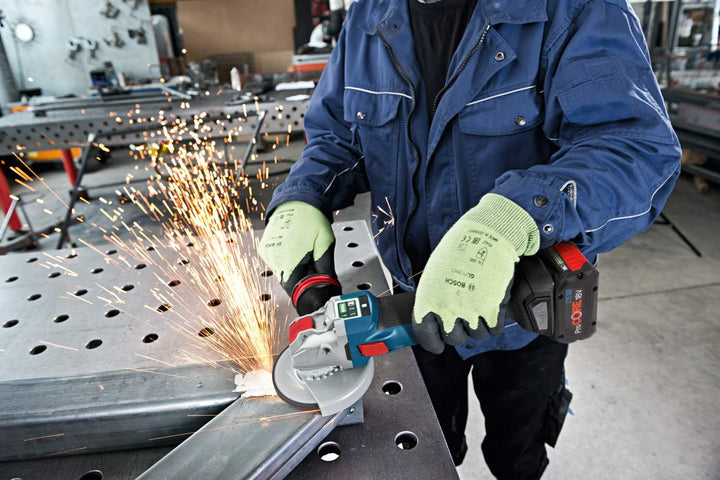 Bosch Professional System Winkelschleifer - Mehrfarbig, GWX 18V-10 (Scheibendurchmesser 125 mm, mit