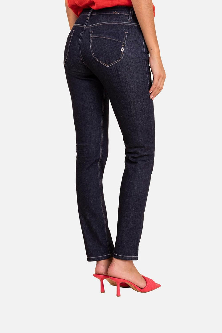 Sejour Moden GmbH Nancy Slim Basic, Stone Washed Blau 25W / 32L, Blau 25W / 32L