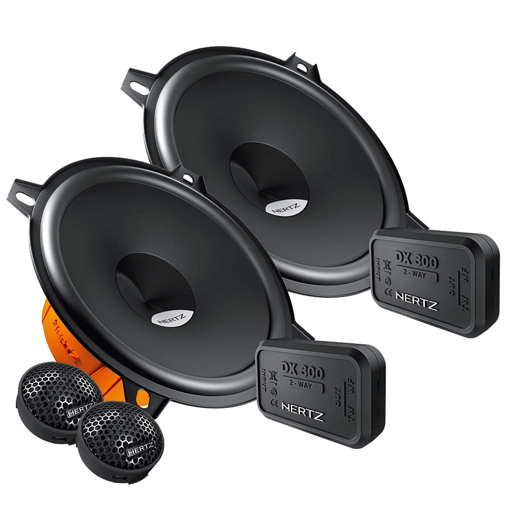 Mediadox Front/Heck 13cm/130mm 2-Wege Kompo Auto Lautsprecher/Boxen/Speaker Set von Hertz (DSK 130.3