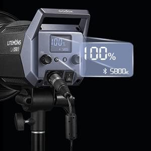 2 Pack GODOX LA150D LED Videolicht Kit, Litemons LED Continuous Light mit Softbox Lichtstative für F