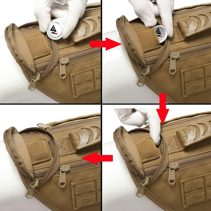 AIWAI Taktisches Hundegeschirr für mittlere und grosse Rassen, Molle-Panels Metallschnalle, Weste mi