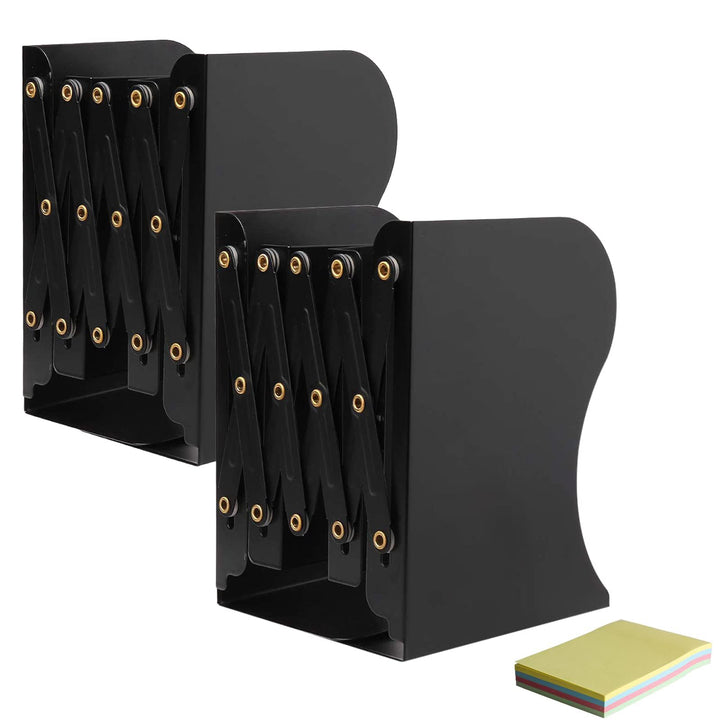DIFIT Buchstütze, Buchstützen, Buchstütze Metall, 2 Stück Bücherhalter, Verstellbare Buchstütze, Büc