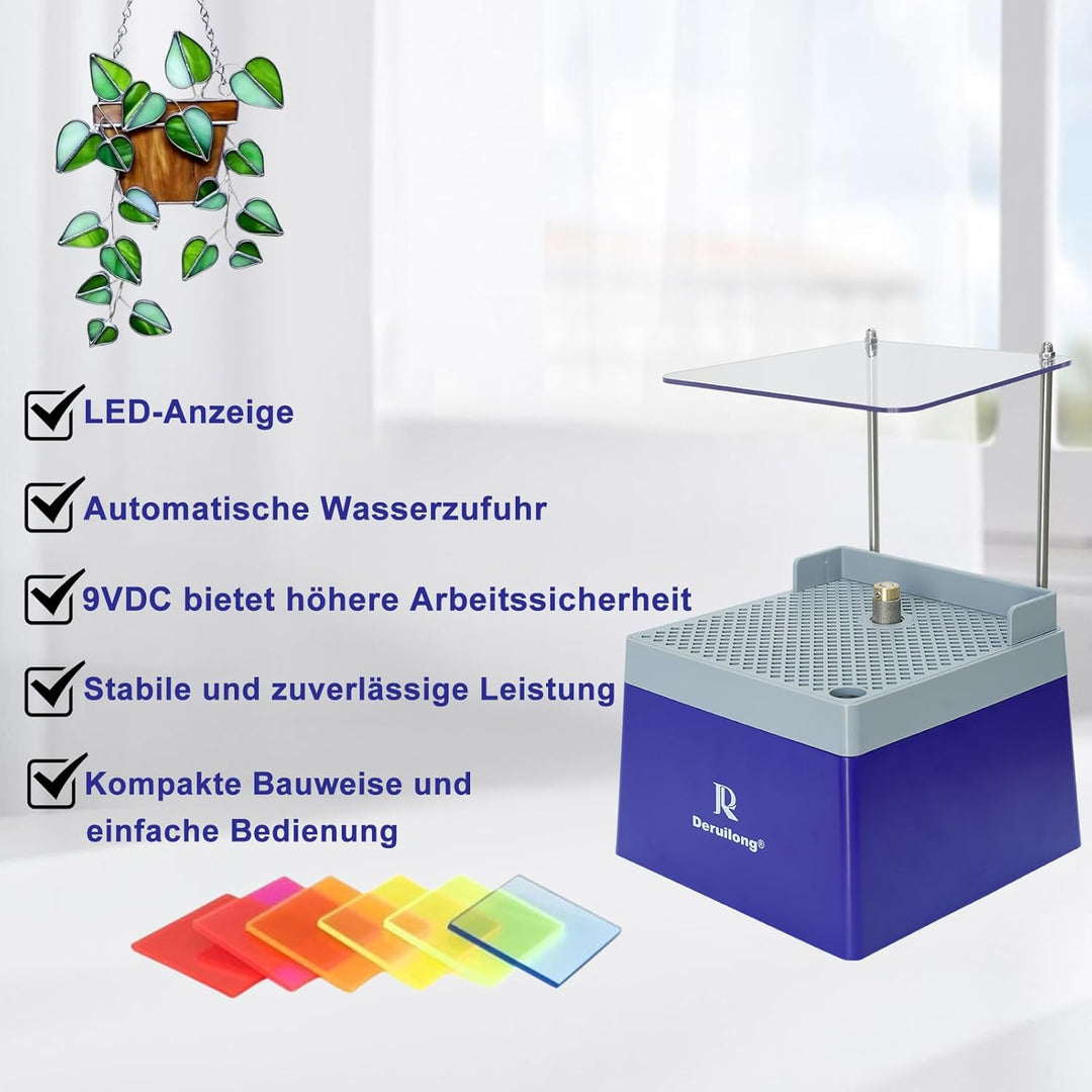 Professioneller Glasglasschleifer 4200 U/min - Diamant Schleifgerät für Glas, Keramik, Edelsteine -