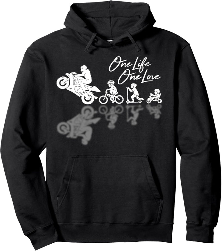 Motorrad one life one love - Biker Bike Motorrad Pullover Hoodie