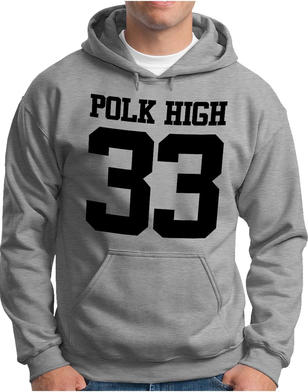 OM3® POLK-HIGH-33 Hoodie | Herren | Al Bundy Kult TV Serie High School American Football | Kapuzen-P